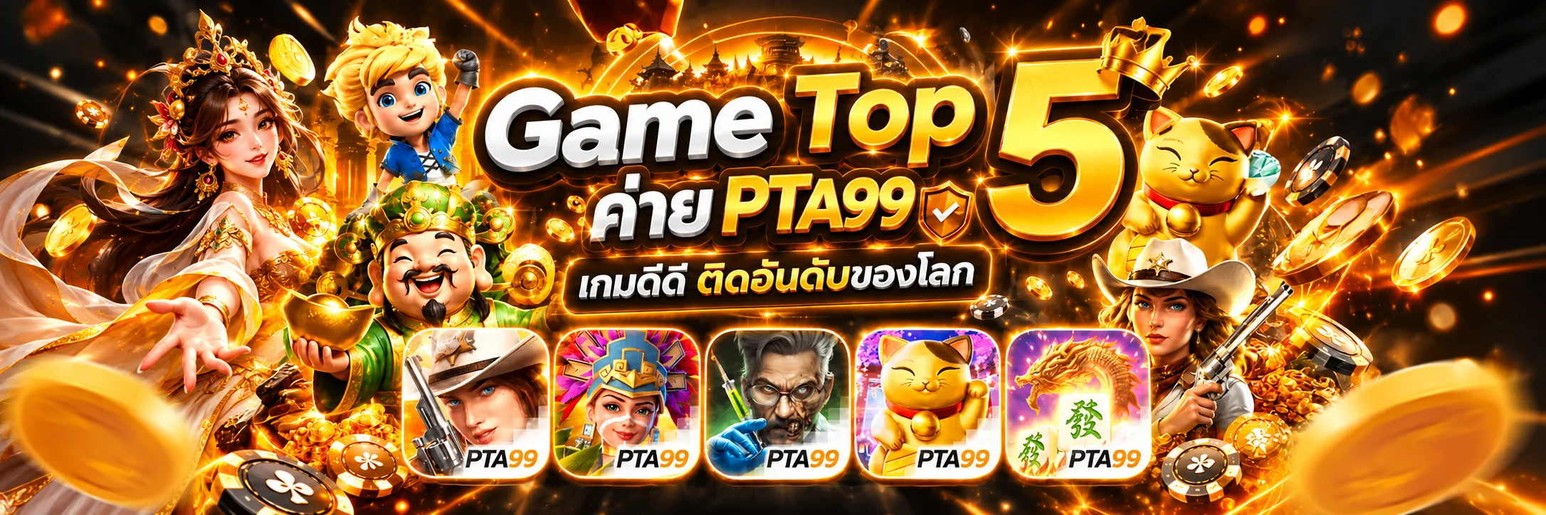 เกมยอดนิยมและสล็อตออนไลน์บน PTA99
